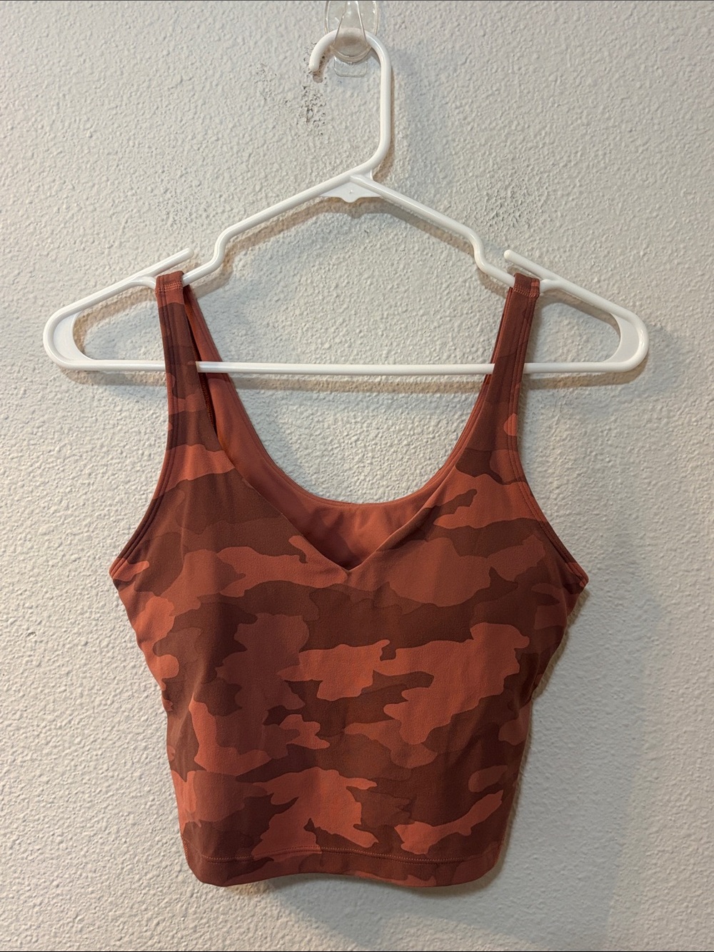 Lululemon Align Rust Camo Cropped Tank Top